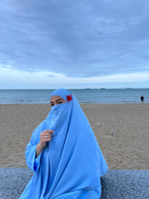 Load image into Gallery viewer, Khimar - Crepe - Sky Blue