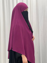 Load image into Gallery viewer, Khimar - Crepe - Royal plum