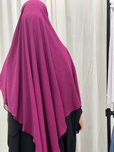 Load image into Gallery viewer, Khimar - Crepe - Royal plum