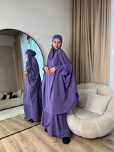 Load image into Gallery viewer, Madina Silk Jilbab - 2 Piece - Prayer Set