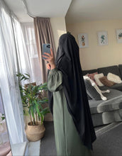 Load image into Gallery viewer, Khimar - Crepe - Black