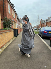 Load image into Gallery viewer, Madina Silk Jilbab - 2 Piece - Prayer Set - Grey