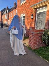 Load image into Gallery viewer, Butterfly crepe abaya with large sleeve