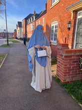 Load image into Gallery viewer, Butterfly crepe abaya with large sleeve