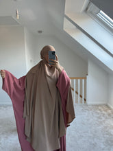 Load image into Gallery viewer, Butterfly madina silk abaya with large sleeve