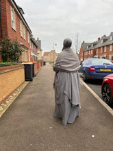 Load image into Gallery viewer, Madina Silk Jilbab - 2 Piece - Prayer Set - Grey