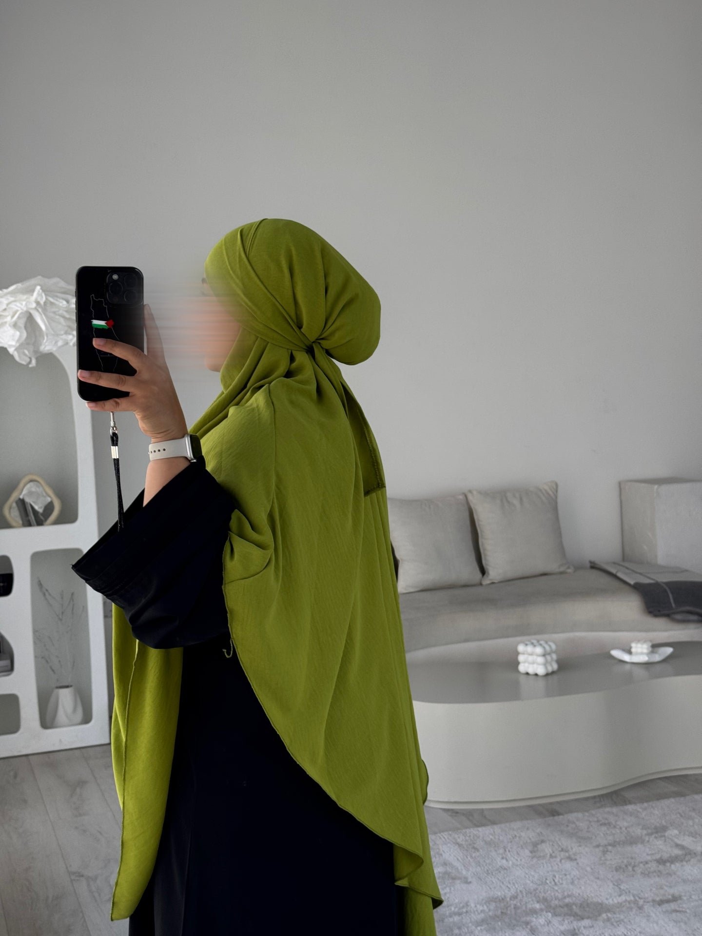 Khimar -  Crepe  -  Olive