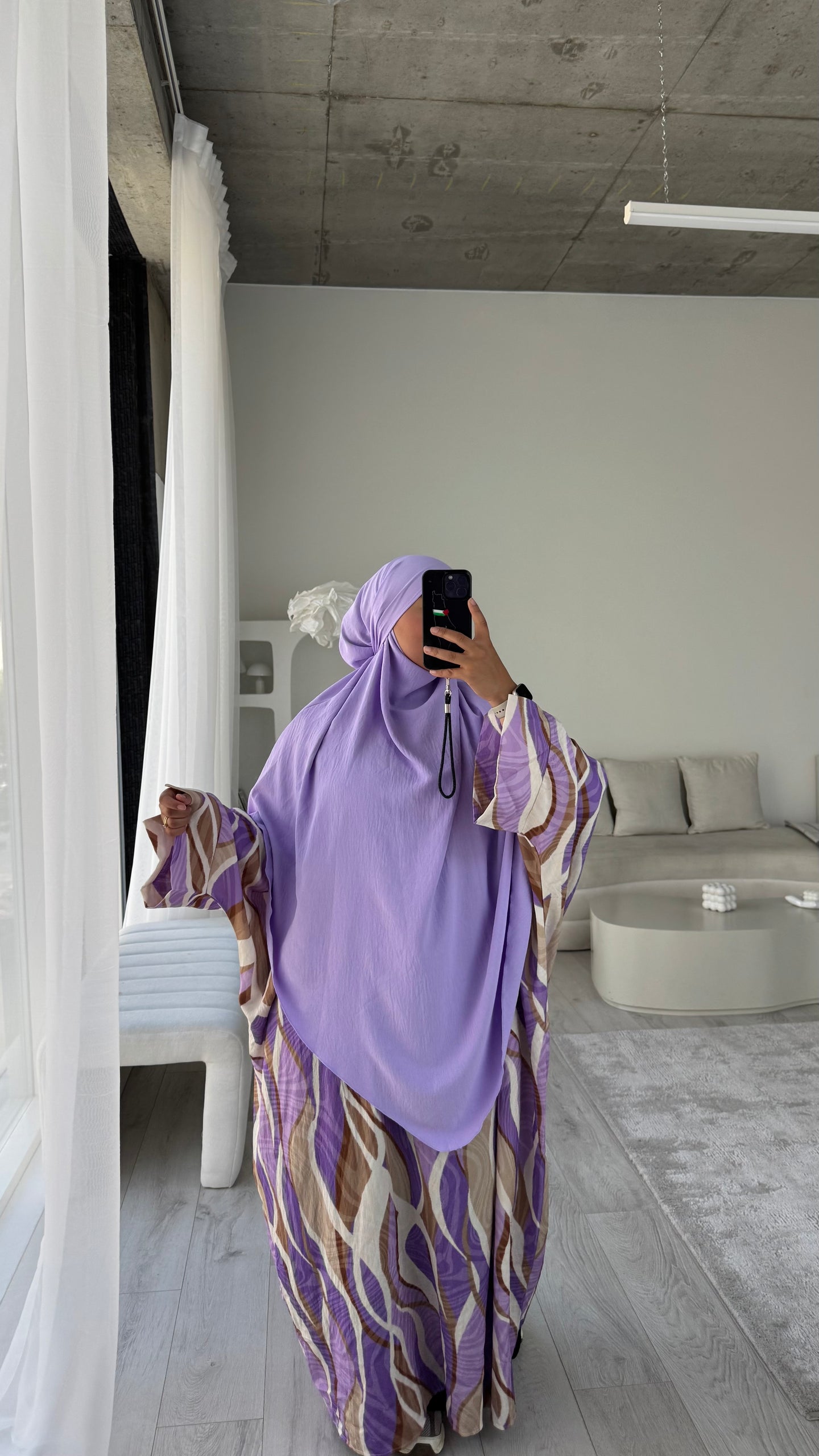 Khimar -  Crepe  -  Violet