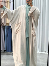 Load image into Gallery viewer, Linen Kimono Abaya
