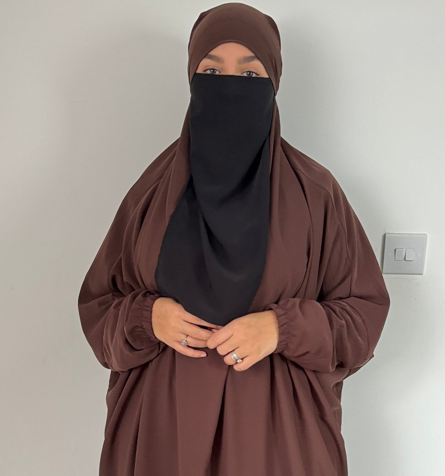 Half Niqab - Madina Silk - Elastic