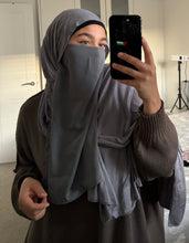 Load image into Gallery viewer, Half Niqab - Madina Silk - Elastic
