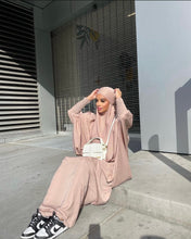 Load image into Gallery viewer, Nidha Two Piece Jilbab - Prayer set - Single &amp; Zigzag sleeves
