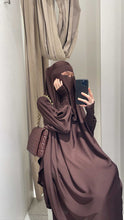 Load image into Gallery viewer, Nidha Two Piece Jilbab - Prayer set - Single &amp; Zigzag sleeves
