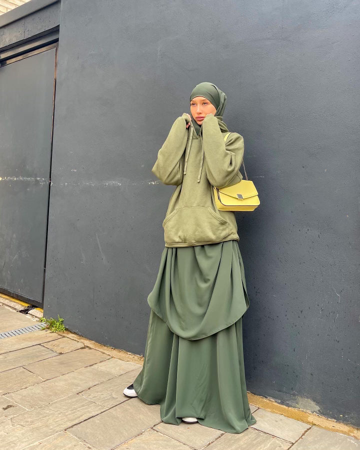 Madina Silk Jilbab - 2 Piece - Prayer Set