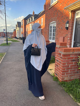 Load image into Gallery viewer, Butterfly crepe abaya with large sleeve
