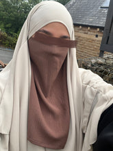 Load image into Gallery viewer, Half Niqab - Crepe - Elastic
