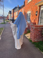 Load image into Gallery viewer, Butterfly crepe abaya with large sleeve
