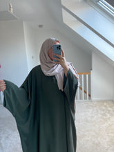 Load image into Gallery viewer, Butterfly madina silk abaya with large sleeve
