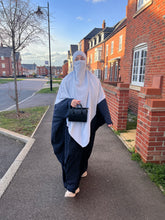 Load image into Gallery viewer, Butterfly crepe abaya with large sleeve
