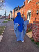 Load image into Gallery viewer, Butterfly crepe abaya with large sleeve

