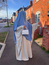 Load image into Gallery viewer, Butterfly crepe abaya with large sleeve
