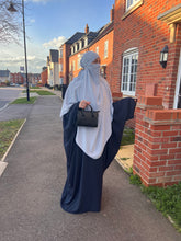Load image into Gallery viewer, Butterfly crepe abaya with large sleeve
