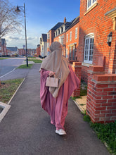 Load image into Gallery viewer, Butterfly crepe abaya with large sleeve
